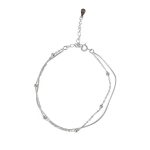 925 Sterling Silver Double Layer Bracelet