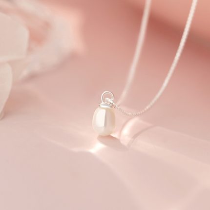 925 Sterling Silver Pearl Necklace - Image 3