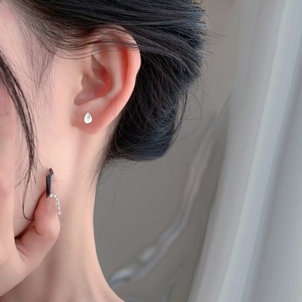 999 Fine Silver Polished Ball Stud Earrings - Image 6