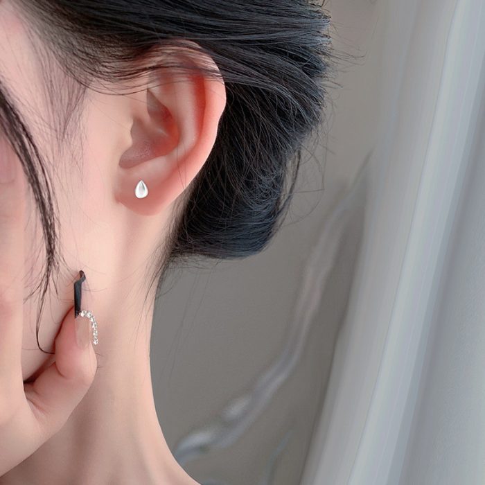 999 Fine Silver Polished Ball Stud Earrings - Image 6