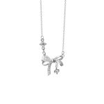 999 Fine Silver Bow Necklace