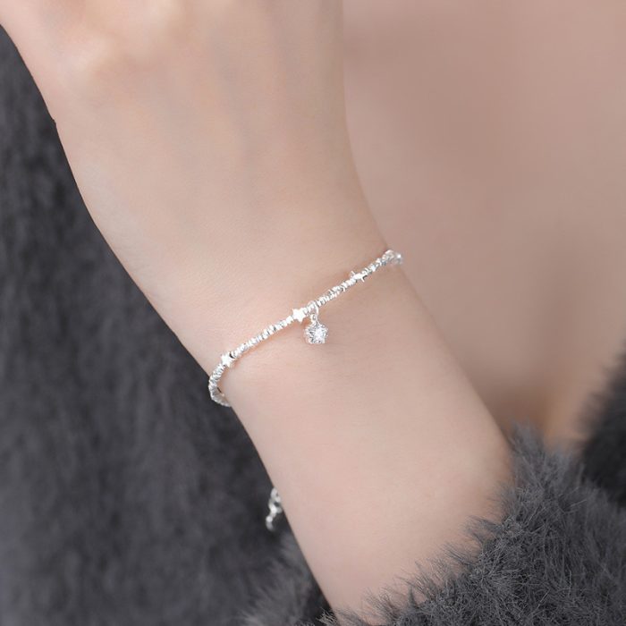 999 Fine Silver Broken Silver Star Bracelet - Image 2