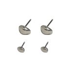 925 Sterling Silver Meteorite Small Stud Earrings