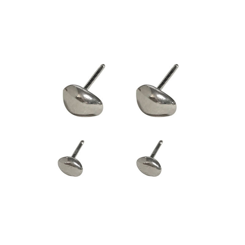 sg-11134201-8258b-ms4c8sn69gxze5 925 Sterling Silver Meteorite Small Stud Earrings - Image 1