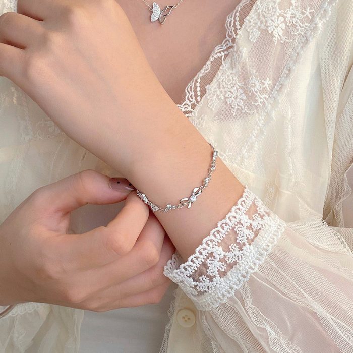 999 Fine Silver Premium Bow Bracelet - Image 4