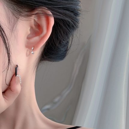 999 Fine Silver Möbius Hoop Earrings - Image 4