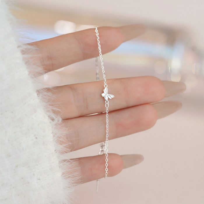 999 Fine Silver Butterfly Bracelet - Image 5