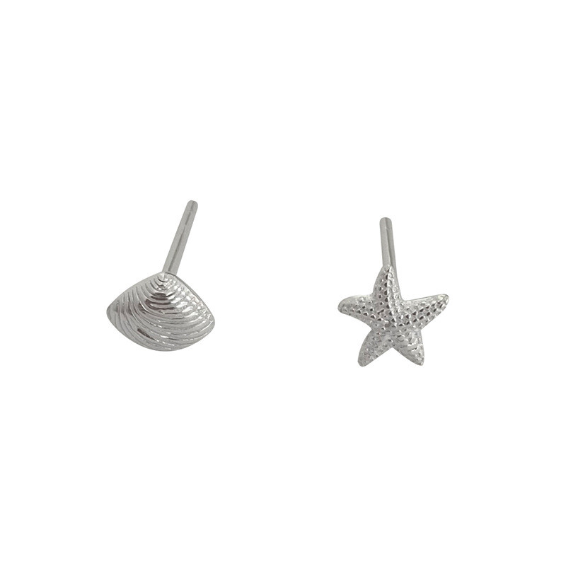 sg-11134201-8258n-ms4c9jvwzxfm19 999 Fine Silver Summer New Starfish Shell Stud Earrings - Image 1