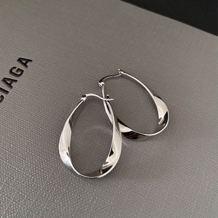 925 Sterling Silver Hoop Earrings - Image 3