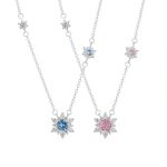 999 Fine Silver Snowflake CZ Necklace
