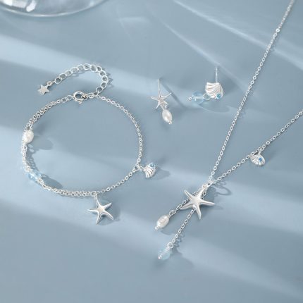 999 Fine Silver Ocean Story Series Set Bracelet - Image 3