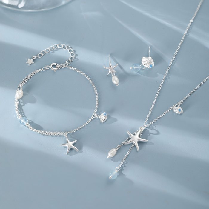 999 Fine Silver Ocean Story Series Set Bracelet - Image 3