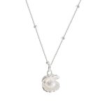925 Sterling Silver Shell Pearl Necklace