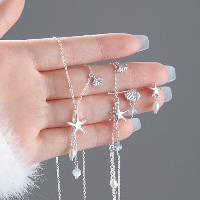 999 Fine Silver Ocean Story Series Set Bracelet - Image 2