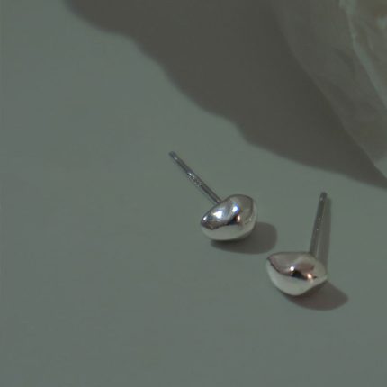 925 Sterling Silver Meteorite Small Stud Earrings - Image 4