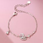 999 Fine Silver Star Luck Pony Rocking Horse Necklace