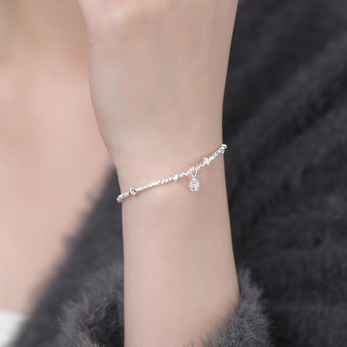 999 Fine Silver Broken Silver Star Bracelet - Image 5