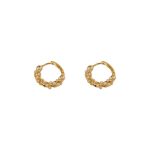 925 Sterling Silver Korean Style Unique Design Premium Circle Hoop Earrings