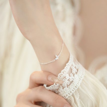 999 Fine Silver Butterfly Bracelet - Image 4