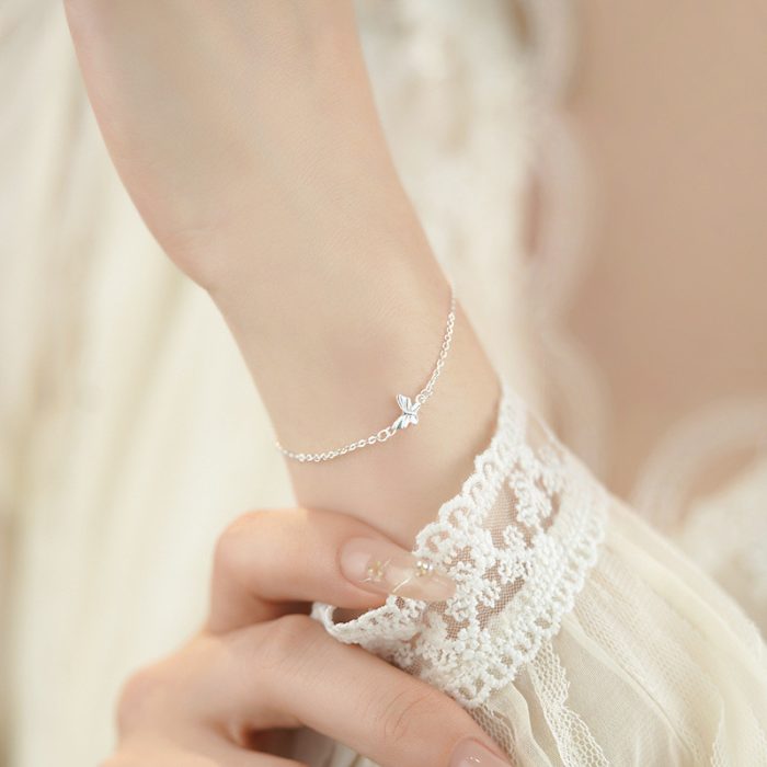 999 Fine Silver Butterfly Bracelet - Image 4