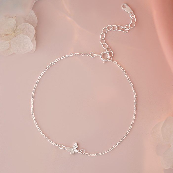 999 Fine Silver Butterfly Bracelet - Image 3
