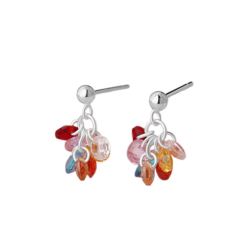 sg-11134201-8259m-ms4c96fjta80e3 925 Sterling Silver Grape Beaded Color CZ Stud Earrings - Image 1