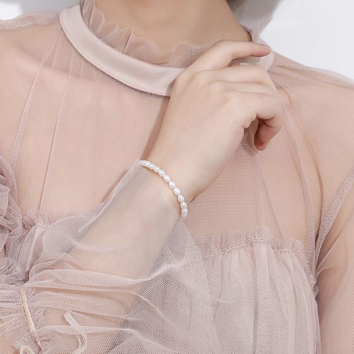 Unique Design Genuine Freshwater Pearl Cool Style Bracelet - Image 2