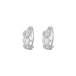 999 Fine Silver Needle Copper Coin Hoop Earrings