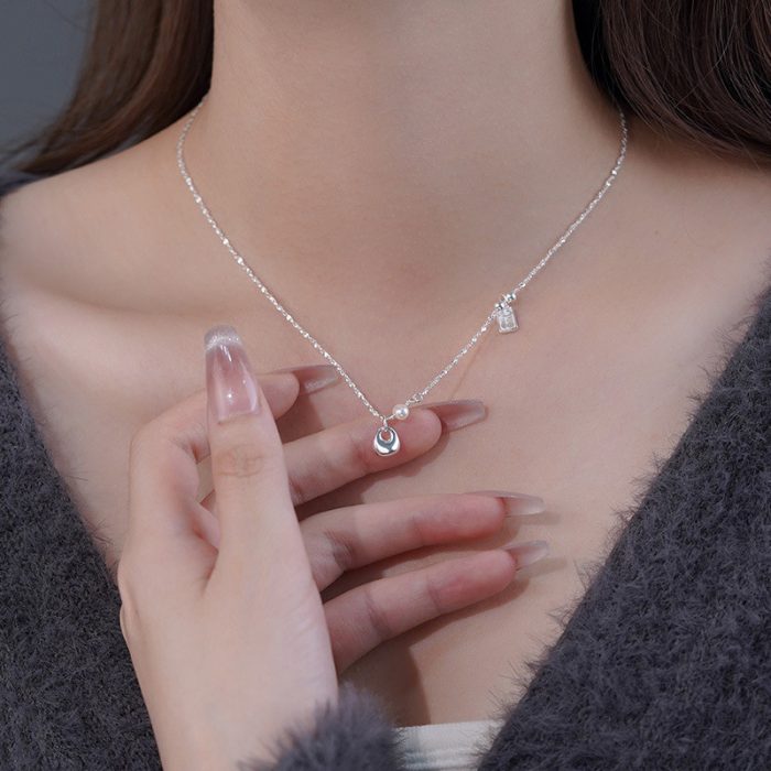 999 Fine Silver Chinese Style Chubby Fortune Tag Necklace - Image 4