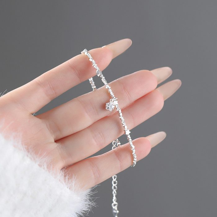 999 Fine Silver Broken Silver Star Bracelet - Image 4