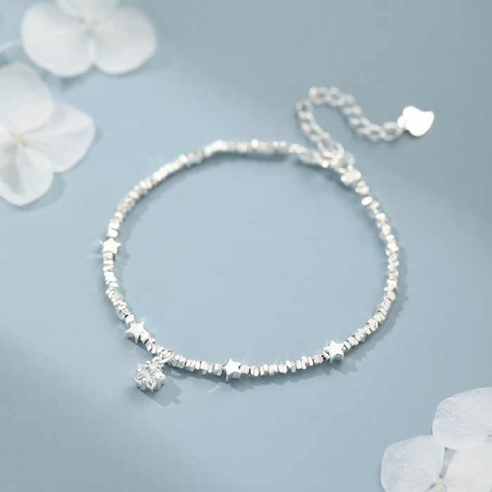 999 Fine Silver Broken Silver Star Bracelet - Image 3