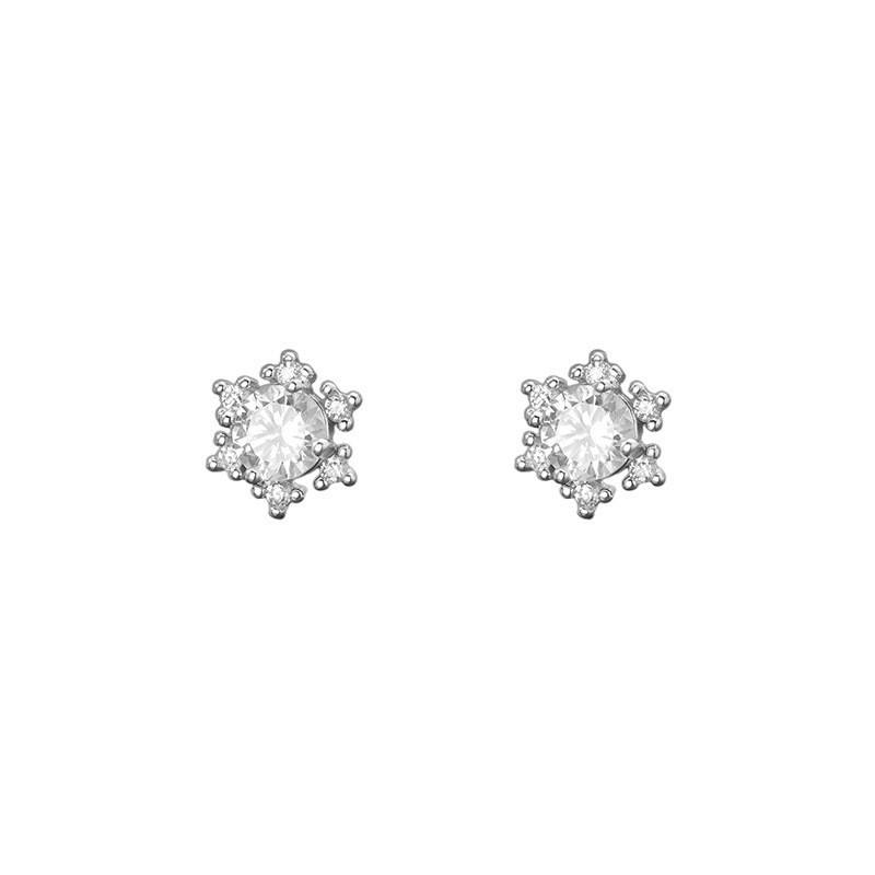 sg-11134201-8259y-ms4c9pinh4hufd 999 Fine Silver Gentle Sweet Snowflake Stud Earrings - Image 1