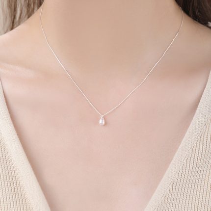 925 Sterling Silver Pearl Necklace - Image 6