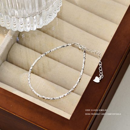999 Fine Silver Broken Silver Bracelet - Image 5