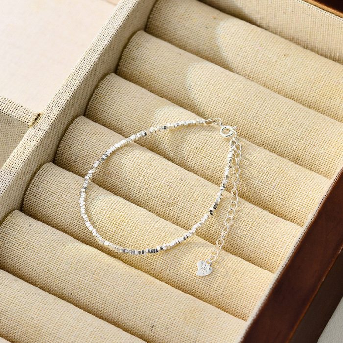 999 Fine Silver Broken Silver Bracelet - Image 4