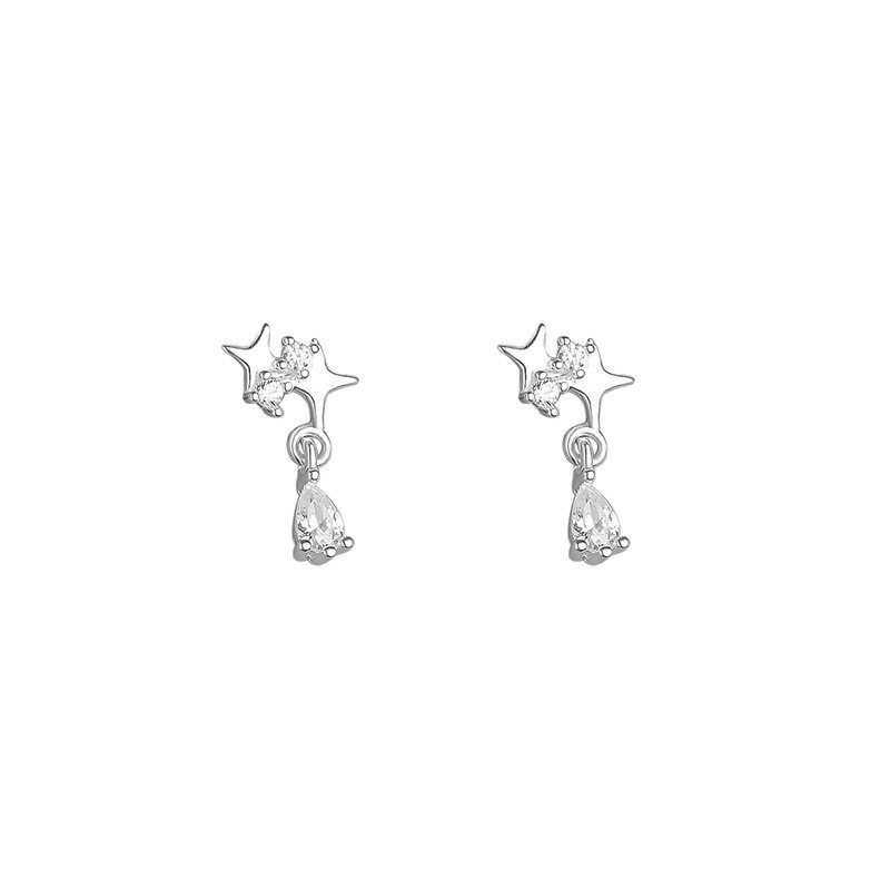 sg-11134201-825ad-ms4c9636f1ms13 999 Fine Silver Tetragram CZ Stud Earrings - Image 1