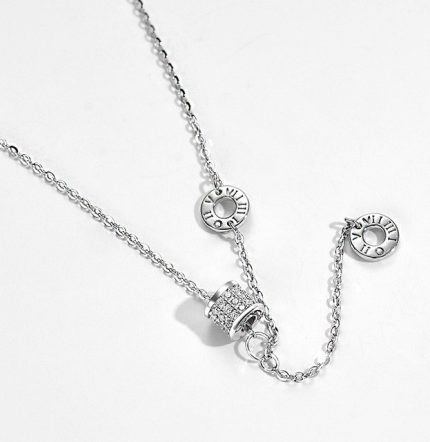 999 Fine Silver Elegant Unique Patchwork Necklace - Image 4