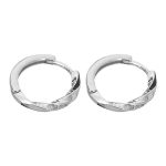925 Sterling Silver Möbius Hoop Earrings