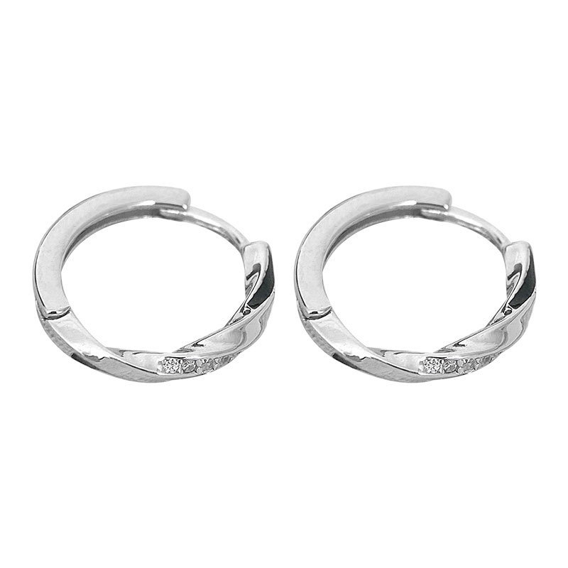 sg-11134201-825ag-ms4c8t8bigp2f3 925 Sterling Silver Möbius Hoop Earrings - Image 1