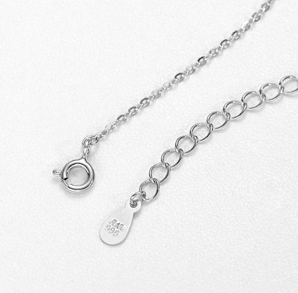 999 Fine Silver Elegant Unique Patchwork Necklace - Image 3