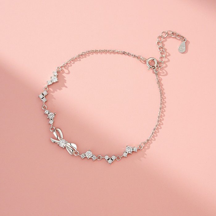 999 Fine Silver Premium Bow Bracelet - Image 5