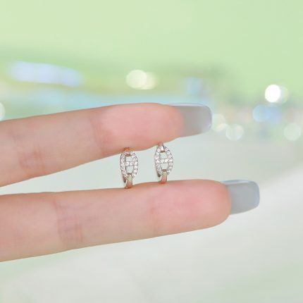 999 Fine Silver Personalized Pig Nose Hoop Earrings - Image 3