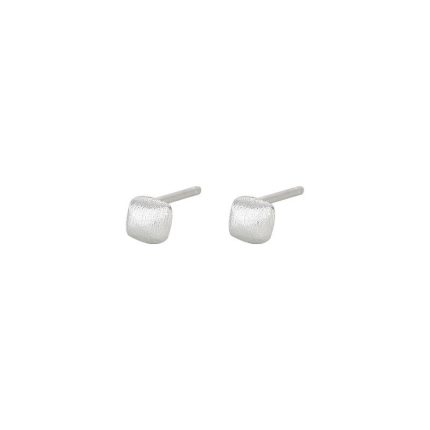 999 Fine Silver Heart Daily Geometric Stud Earrings - Image 3