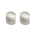 Brushed Hoop Earrings 2026 New Trendy Full 925 Sterling Silver Earrings