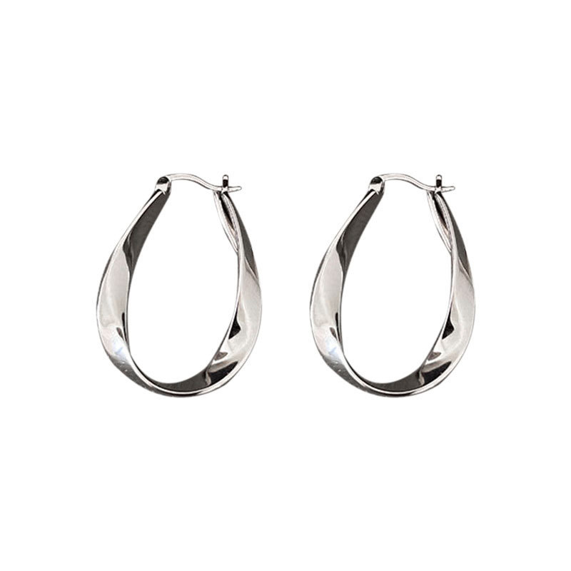 sg-11134201-825an-ms4c8y7ns16wa8 925 Sterling Silver Hoop Earrings - Image 1
