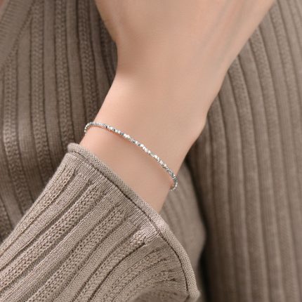 999 Fine Silver Broken Silver Bracelet - Image 3