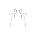 925 Sterling Silver Sweet Bow Stud Earrings