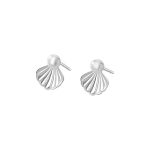 925 Sterling Silver Sweet Pearl Shell Stud Earrings
