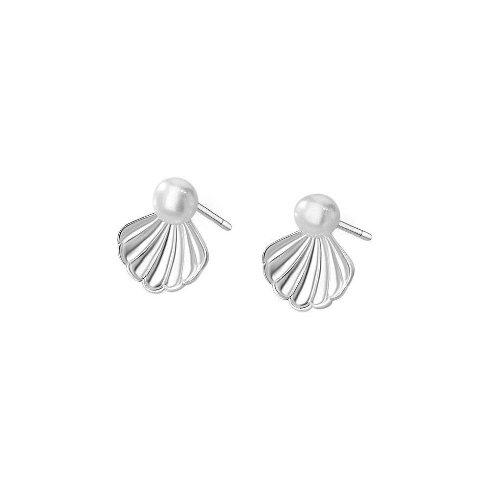 sg-11134201-825as-ms4c968vjd36c2 925 Sterling Silver Sweet Pearl Shell Stud Earrings - Image 1