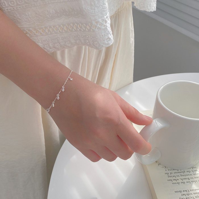 925 Sterling Silver Tetragram Eye Bracelet - Image 2